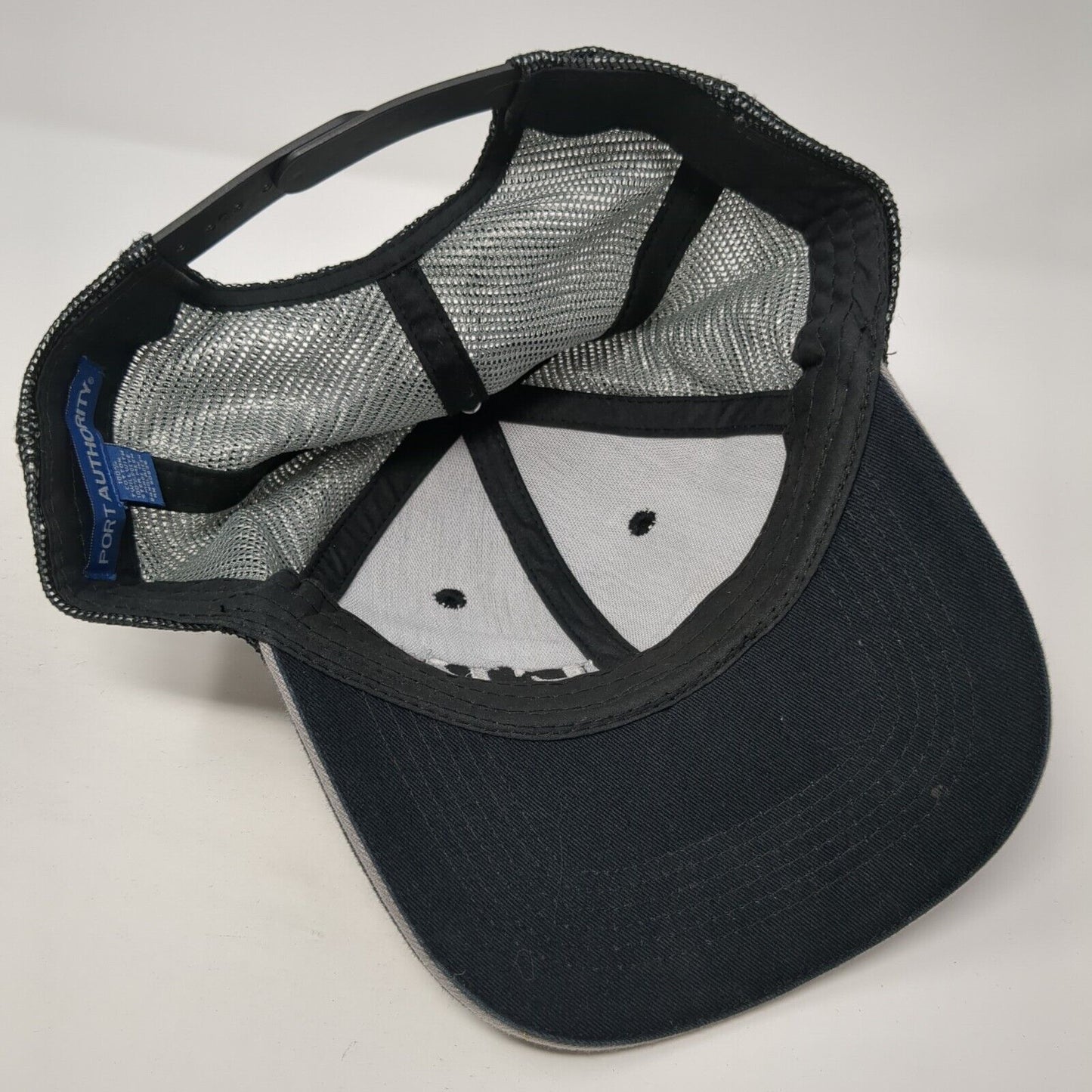 EPR Snapback Trucker Hat Black One Size Adjustable Embroidered Port Authority