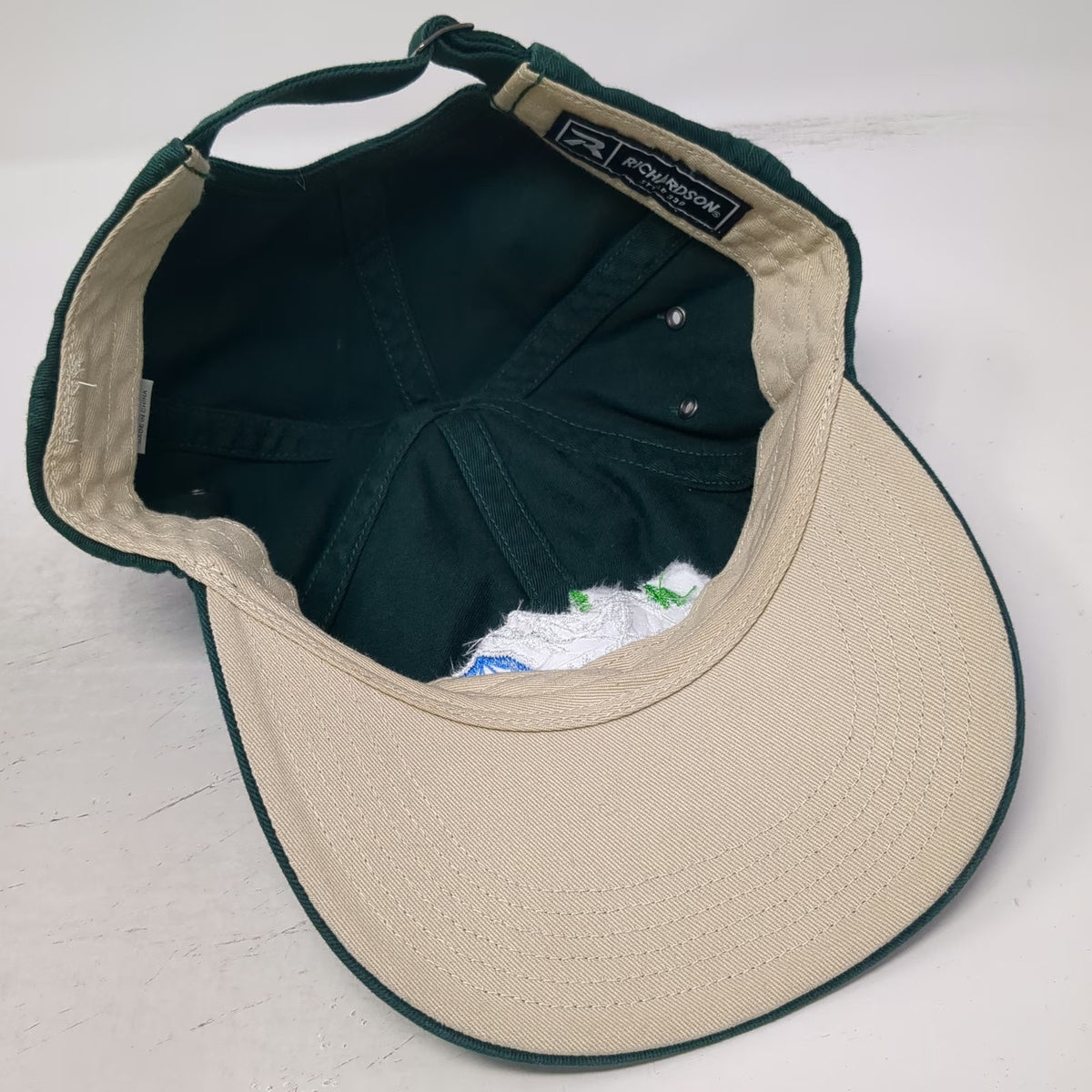 Richardson Baseball Cap Green One Size Slideback Cotton Hat Thunder Mountain