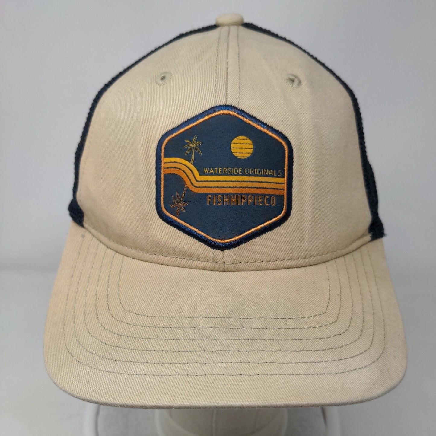 Waterside Originals Fish Hippie Co Snapback Mesh Back Trucker Hat Multi One Size
