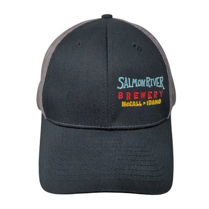 Salmon River Brewery McCall Idaho Snapback Trucker Hat Black M/L Richardson