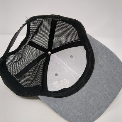 NLC Lineman.Edu Snapback Trucker Hat Gray OS Adjustable Mesh Back Richardson