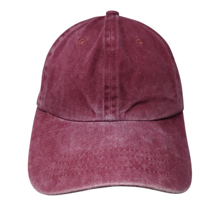 Unbranded Slideback Hat Red One Size Adjustable 6 Panel Blank Outdoor