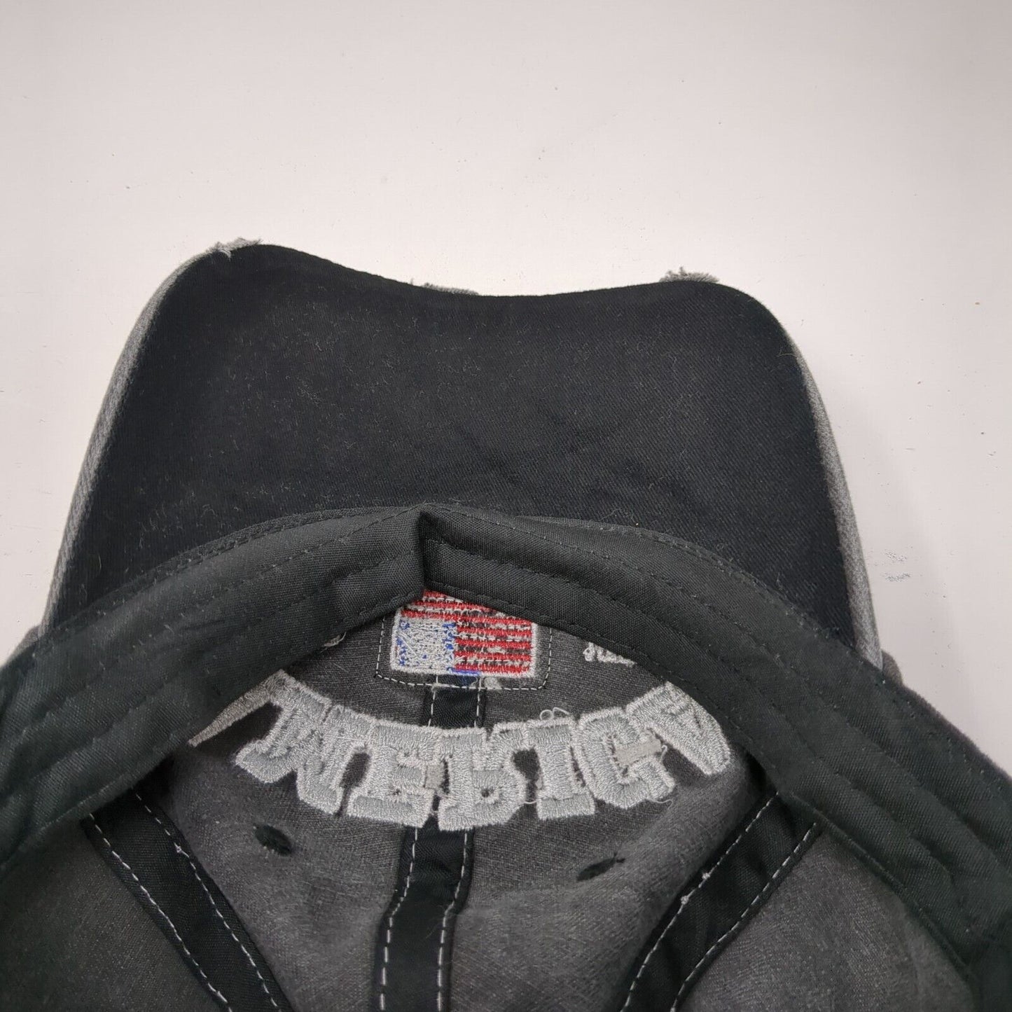 America Est 1776 Slideback Hat Gray One Size Adjustable Patriotic Distressed
