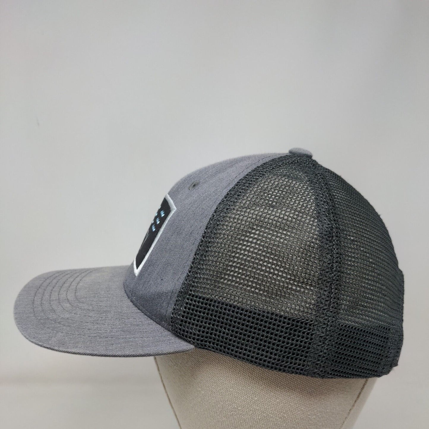 Free Fly Snapback Mesh Back Trucker Hat Gray One Size Embroidered