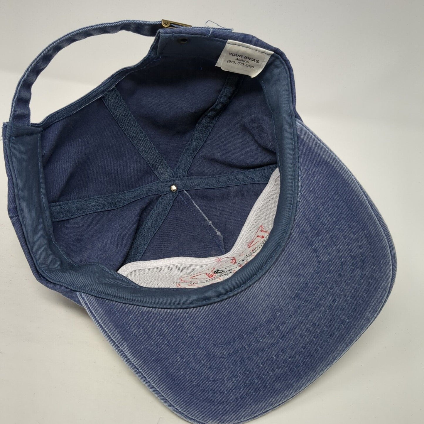 B1B Lancer Baseball Cap Blue One Size Adjustable Embroidered Denim 6 Panel