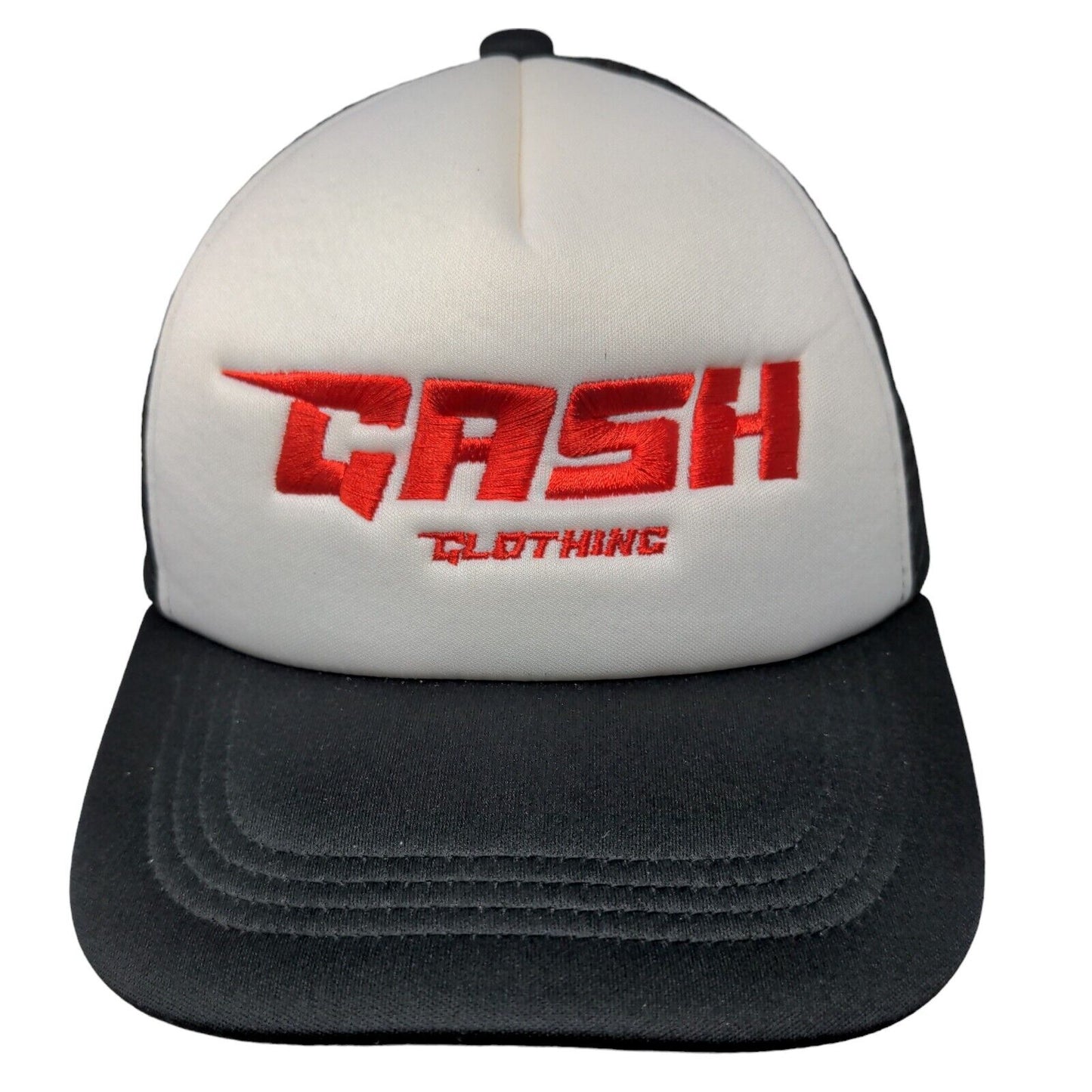 Cash Clothing Snapback Trucker Hat Black OS Adjustable Embroidered Mesh Back