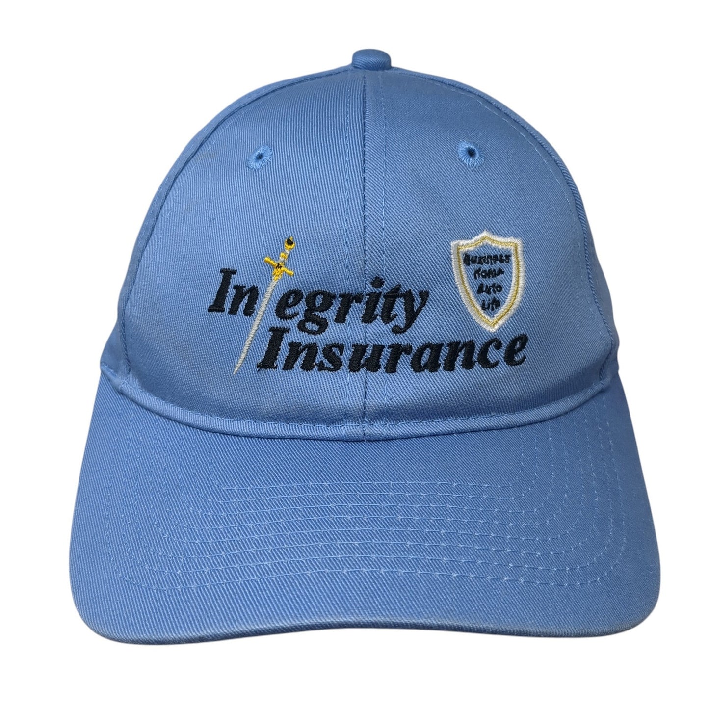 Integrity Insurance Strapback Hat Blue One Size Outdoor Port & Company