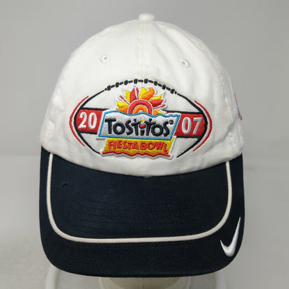 Nike Boise State Broncos NCAA 2007 Fiesta Bowl White OSFM Strapback Hat Football