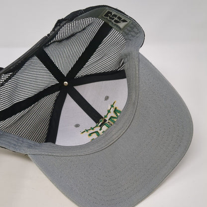 MCC Snapback Trucker Hat Gray One Size Mesh Back Embroidered NV Caps