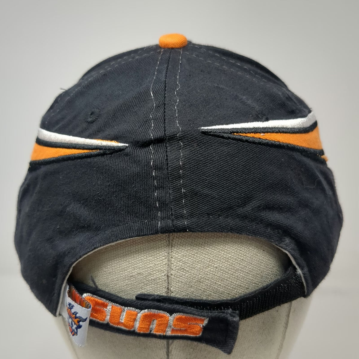 Phoenix Suns NBA Cap Black Orange White One Size Strapback Embroidered PHX Logo