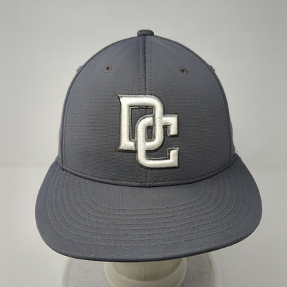 DC Fitted Hat Gray XS-S Flexfit Embroidered 6 Panel PTS20 Pulse Richardson