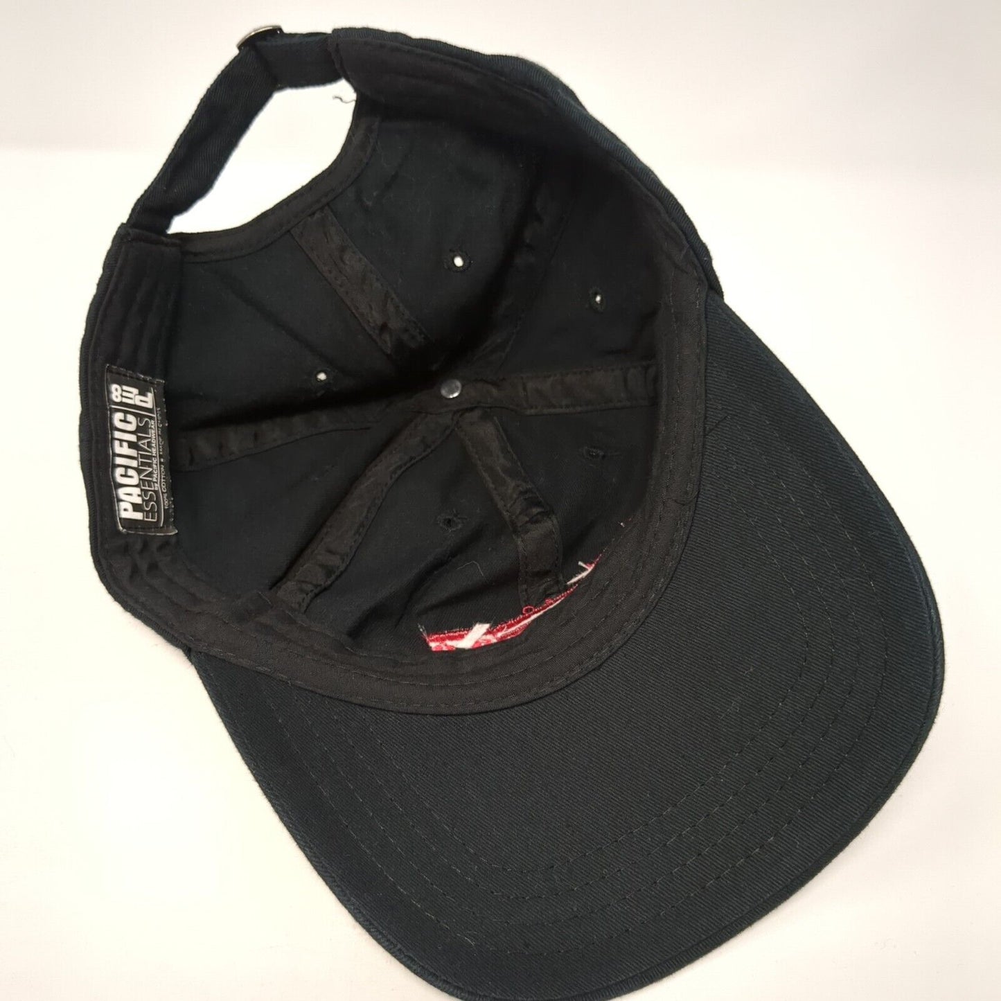 ESPN Slideback Hat Black One Size Adjustable Embroidered Pacific Essentials