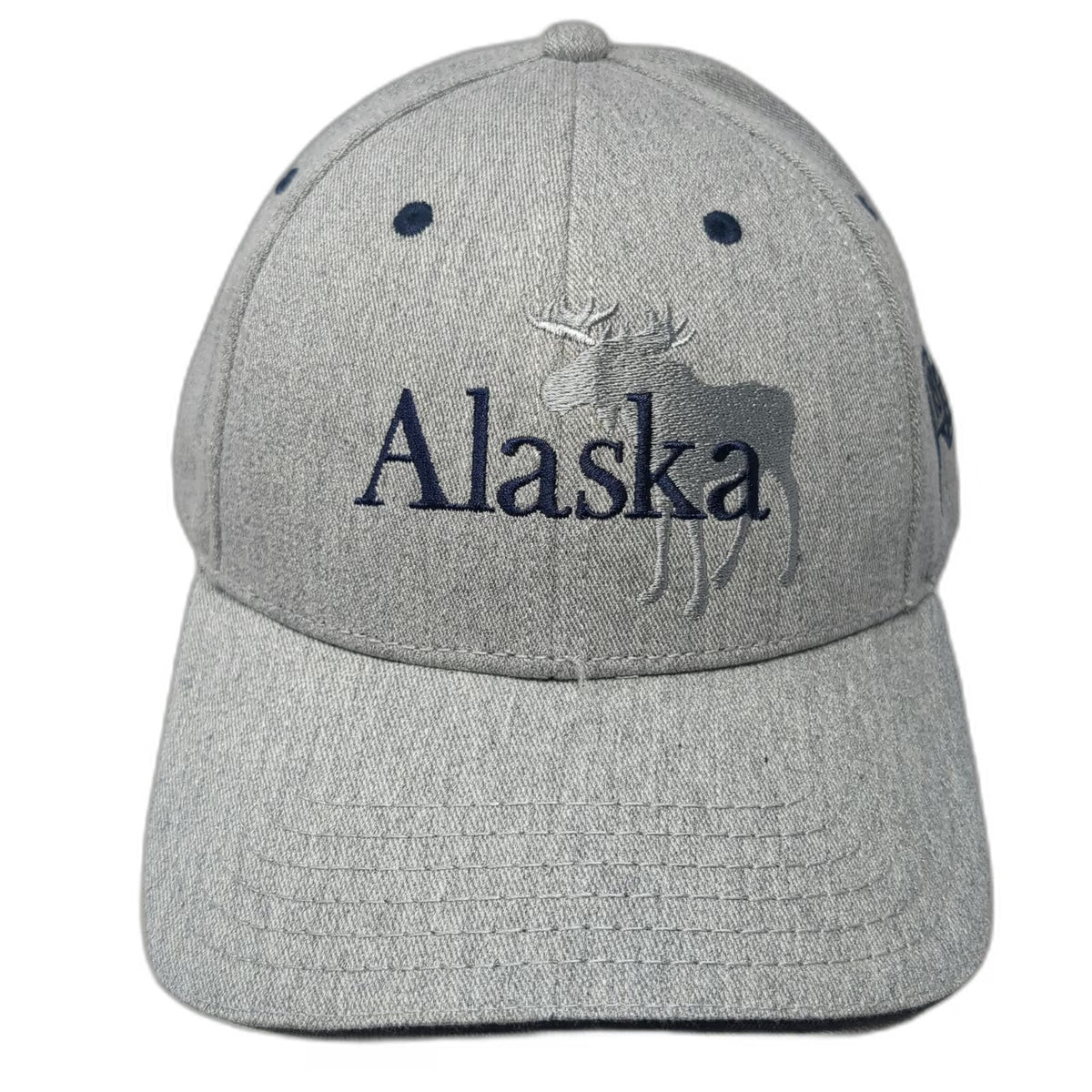 Princess Baseball Cap Gray One Size Alaska Moose 1959 Strapback Cotton Hat