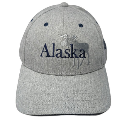 Princess Baseball Cap Gray One Size Alaska Moose 1959 Strapback Cotton Hat