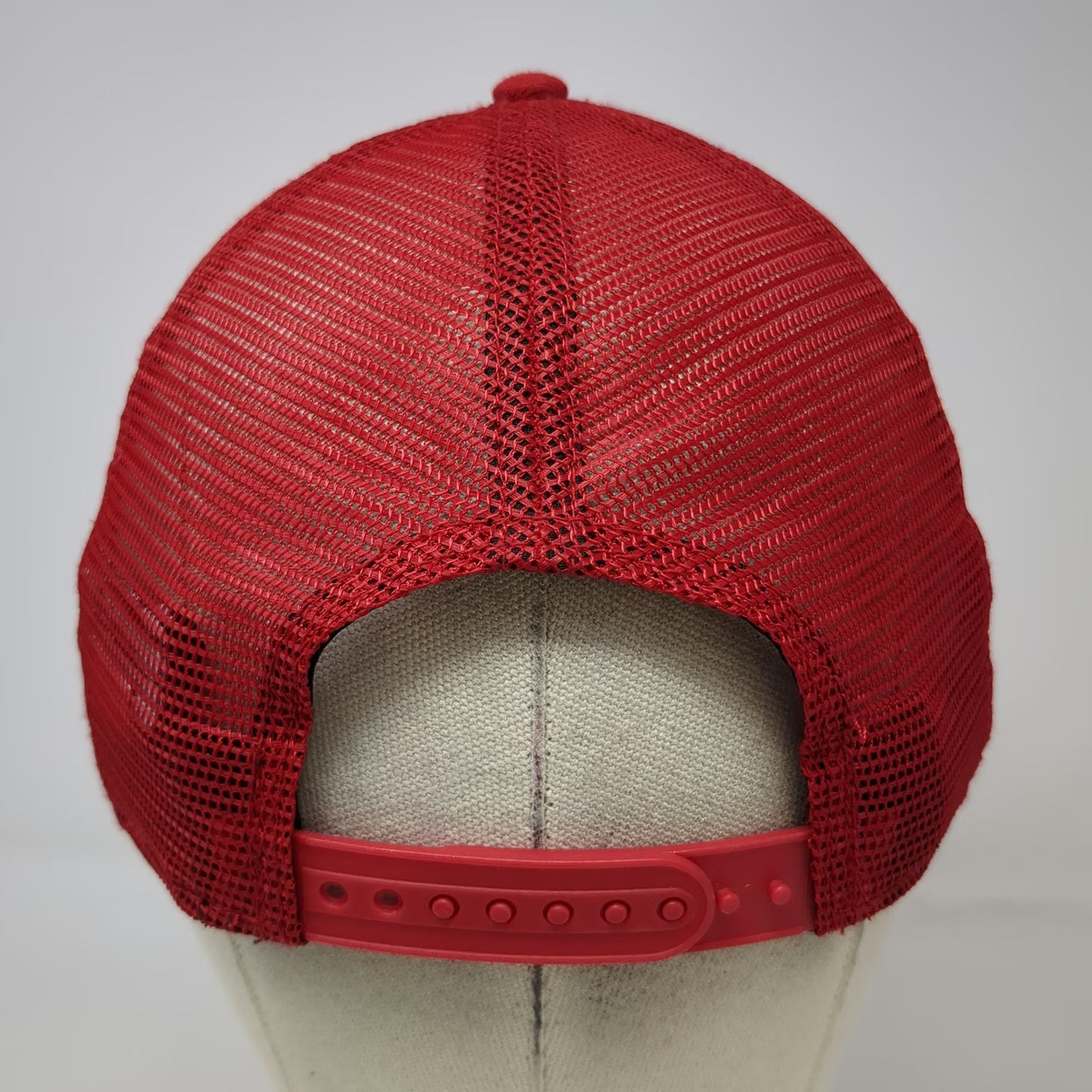 New Era San Francisco 49ers NFL Red Trucker Hat One Size Rope Brim Mesh Snapback