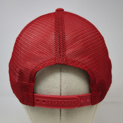New Era San Francisco 49ers NFL Red Trucker Hat One Size Rope Brim Mesh Snapback