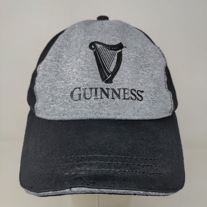 Guinness Men's Slideback Hat Black Gray Adjustable Official Logo