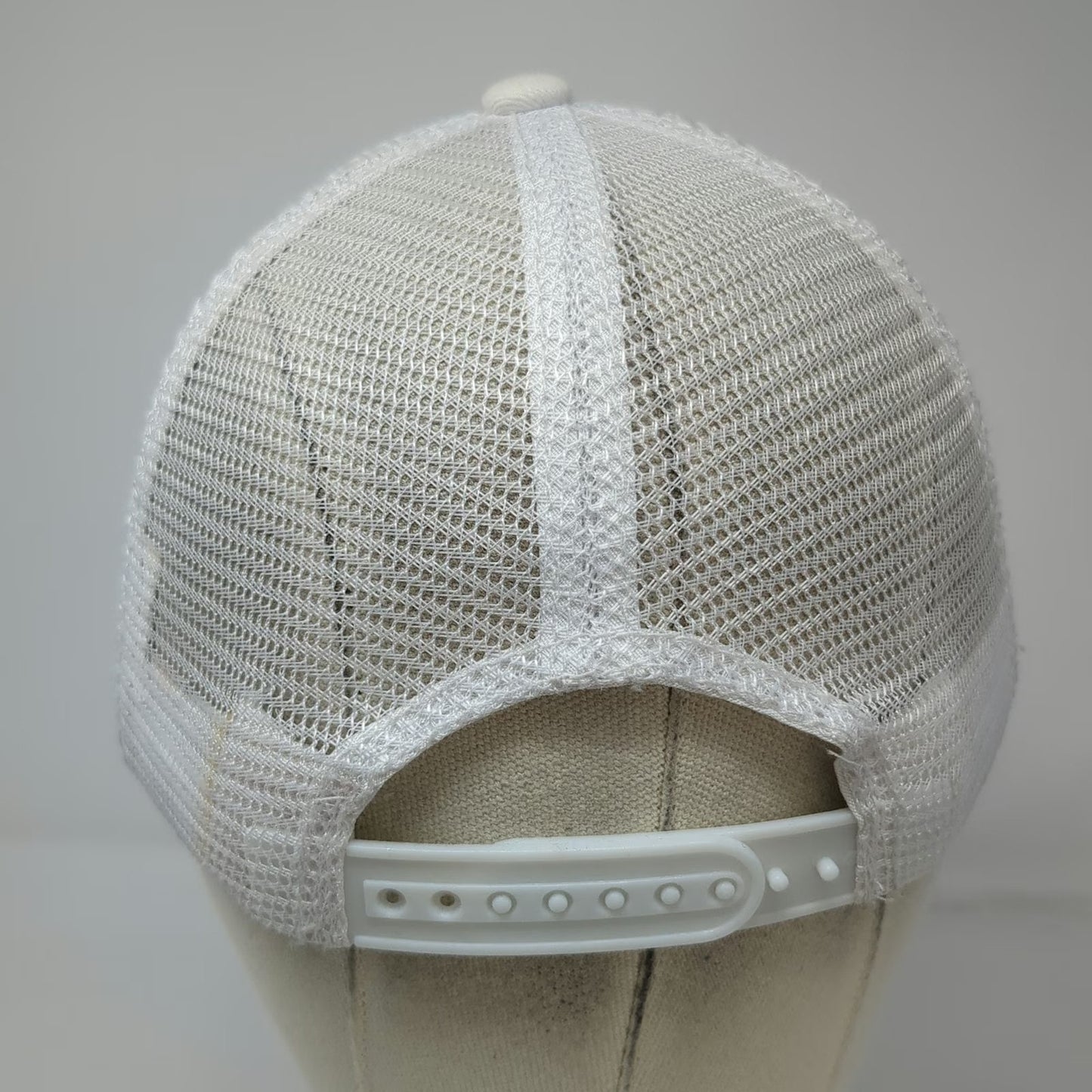 Aruba One Happy Island Est 1499 White Trucker Hat One Size Mesh Snapback Cap