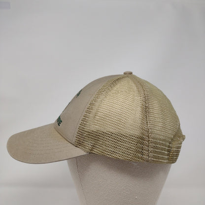 AgriDyne John Deere Snapback Mesh Back Trucker Hat Tan Embroidered Logo
