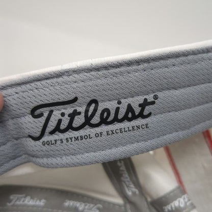 Titleist Baseball Cap White Blue One Size Pro V1 FootJoy Slideback Golf Hat