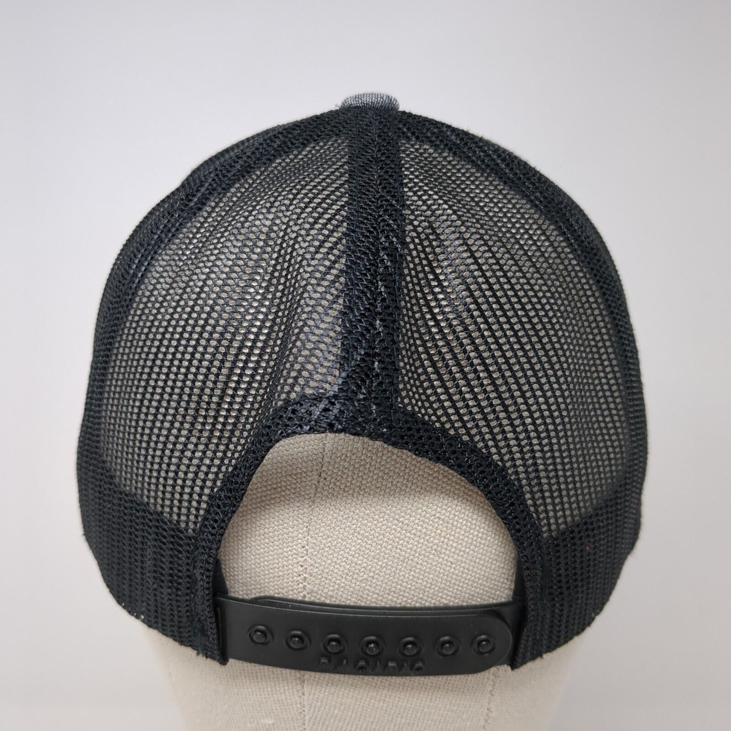 Mill 95 Snapback Trucker Hat Gray One Size Mesh Back Pacific Headwear