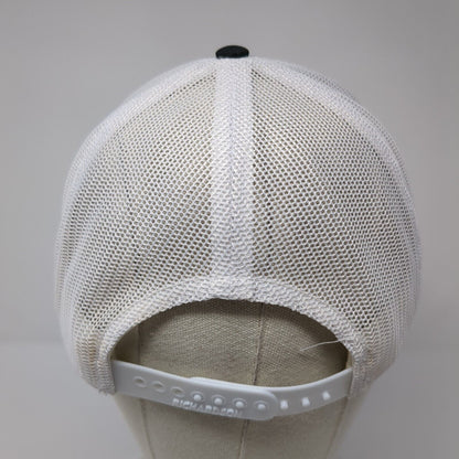 E Snapback Trucker Hat Black OS Adjustable Embroidered Mesh Back Richardson