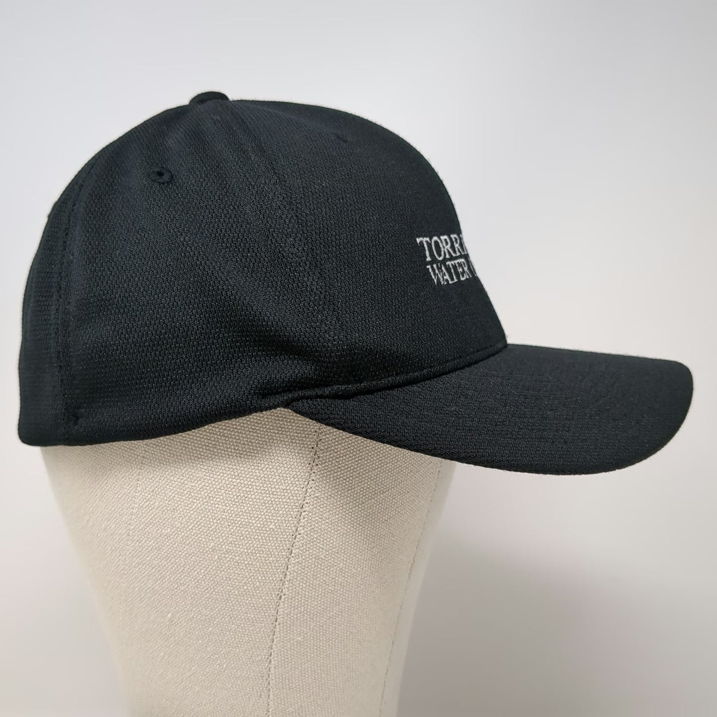 Sport-Tek Baseball Cap Black M Torrington Water Company Flexfit Polyester Hat