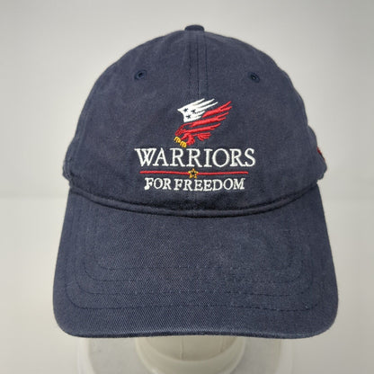 Warriors for Freedom Strapback Hat Blue One Size Embroidered Pukka