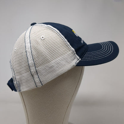 2021 Run Through It Race To Robie Creek Strapback Trucker Hat Blue OSFA District