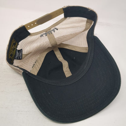 Dorfman Pacific Trucker Hat Black Beige One Size Na Pali Coast Kauai Hawaii