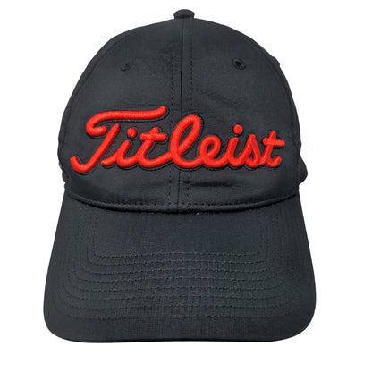 Titleist Men's Slideback Hat Black Prairie View Golf Club Embroidered Logo