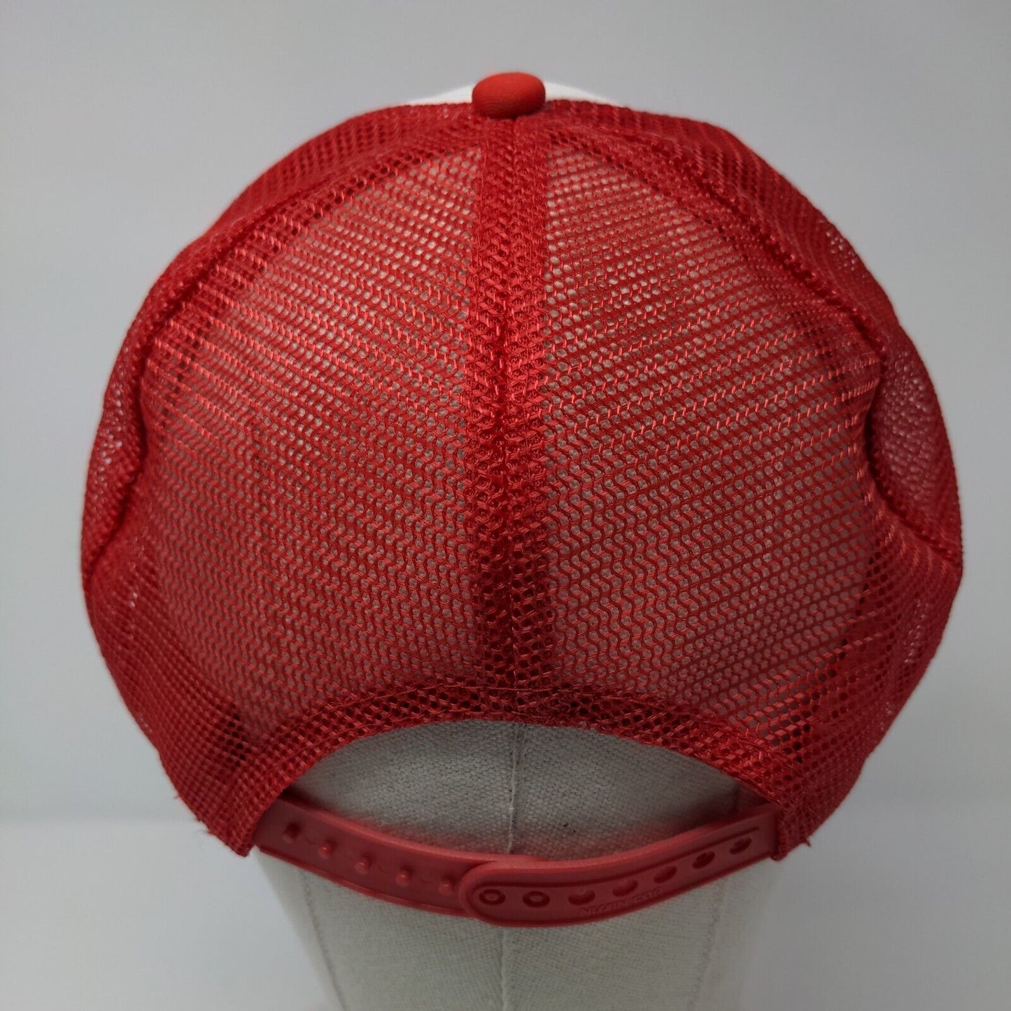 England Truck Snapback Rope Trucker Hat Red OSFA Mesh Back Nissin