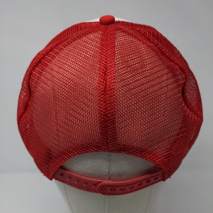 England Truck Snapback Rope Trucker Hat Red OSFA Mesh Back Nissin
