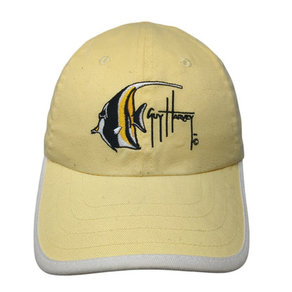 Guy Harvey Fish Cayman Islands Fitted Hat Yellow One Size Stretch