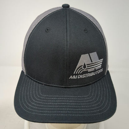 Richardson 112 Trucker Hat Black Gray One Size A&I Distributors Snapback Mesh