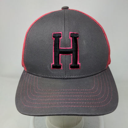 H Initial Ladies Snapback Trucker Hat Multicolor One Size Mesh Back Outdoor Cap