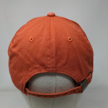 Oh Boy Slideback Hat Orange OSFA Adjustable Vented Holes 6 Panel Blank Gelante
