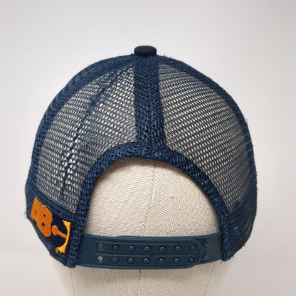 Antigua Brewing Co. Snapback Mesh Back Trucker Hat Blue OSFA Embroidered