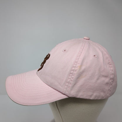 Browning Logo Strapback Hat Pink One Size Adjustable Solid Vent Holes