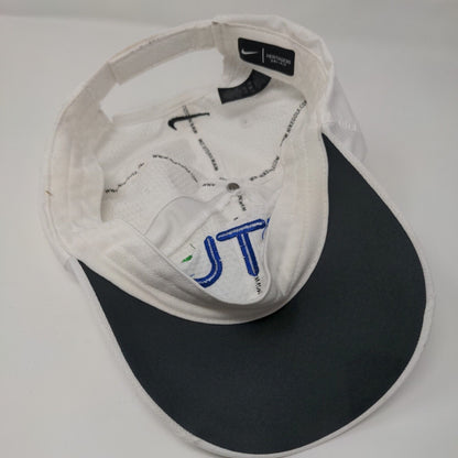 STL Strapback Hat White OSFM Embroidered Nike Heritage 86 Dri-Fit