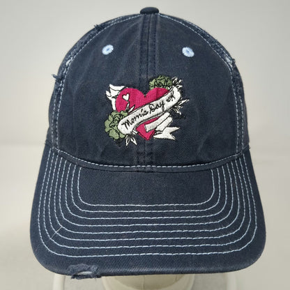 District Baseball Cap Blue One Size Mom's Day Off Heart Contrast Stitching hat