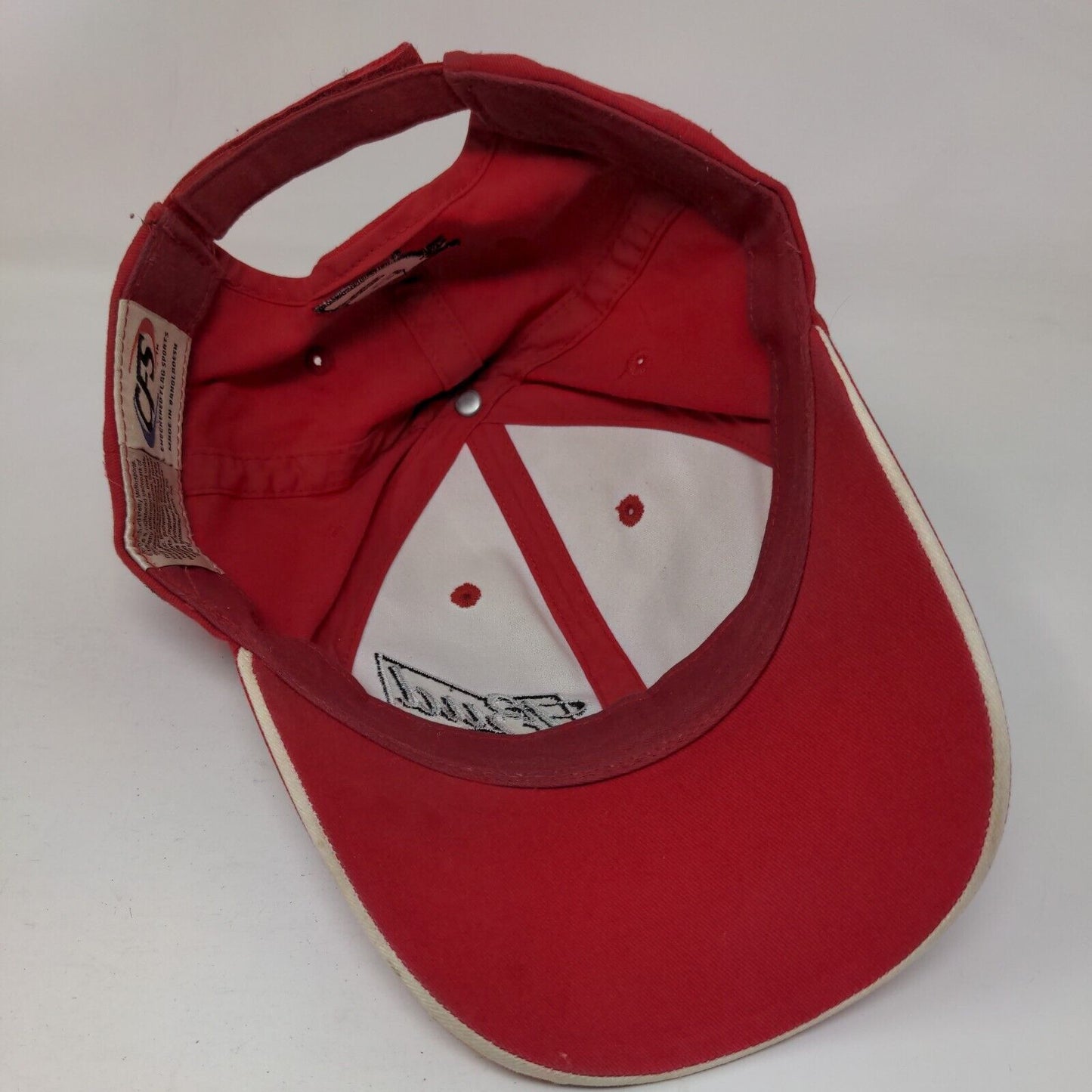 Bud King Of Beers Strapback Hat Red One Size Embroidered NASCAR 9