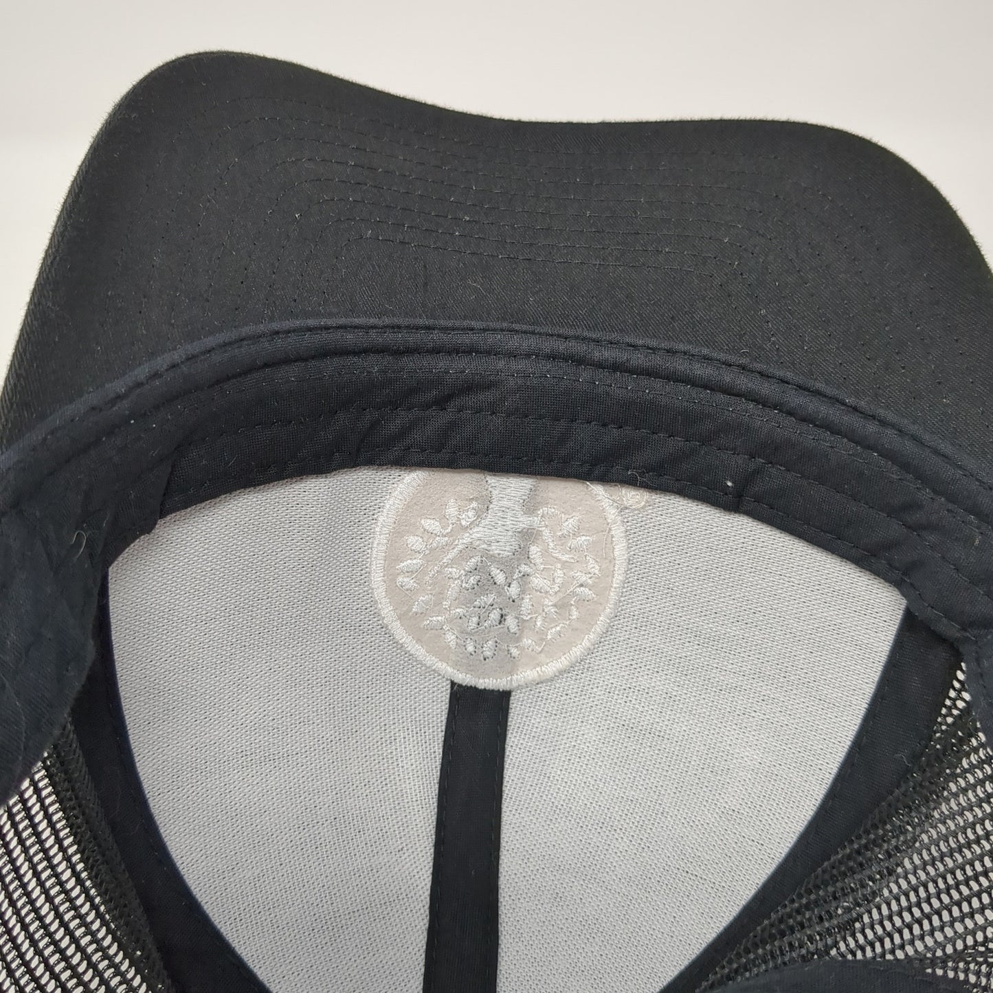 Pacific Headwear Snapback Trucker Hat Black One Size Adjustable Mesh Back