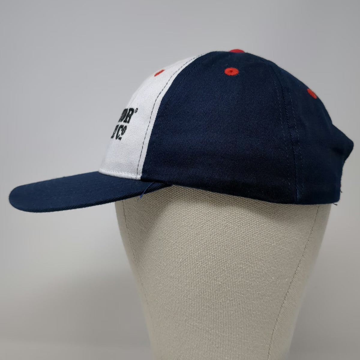 Snapback Hat Blue White Red One Size Tractor Supply Co Embroidered Logo Cotton