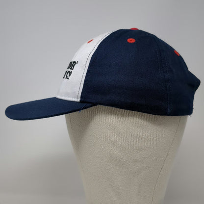 Snapback Hat Blue White Red One Size Tractor Supply Co Embroidered Logo Cotton