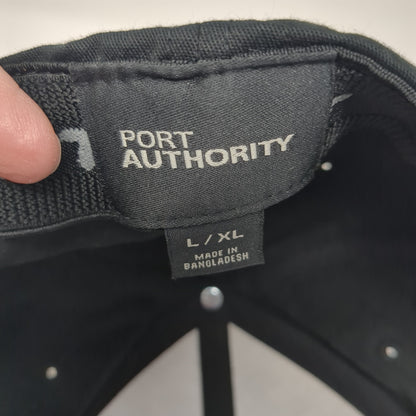 Prairie Band Sports Book Fitted Hat Black One Size Flexfit Port Authority