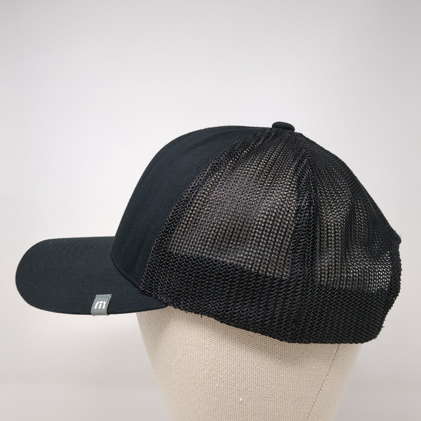 Travis Mathew Snapback Trucker Hat Black One Size Mesh Back Flexfit 110