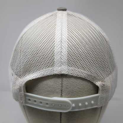 Outdoor Cap Trucker Hat Gray White Red One Size D&B Supply Mesh Snapback Hat