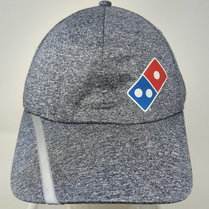 Domino's Pizza Baseball Cap Blue OSFM Reflective Stripe Strapback Hat Heathered