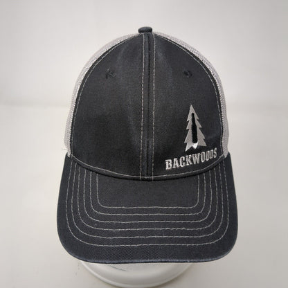 Backwoods Snapback Trucker Hat Gray OS Adjustable Mesh Back 6 Panel Brewery